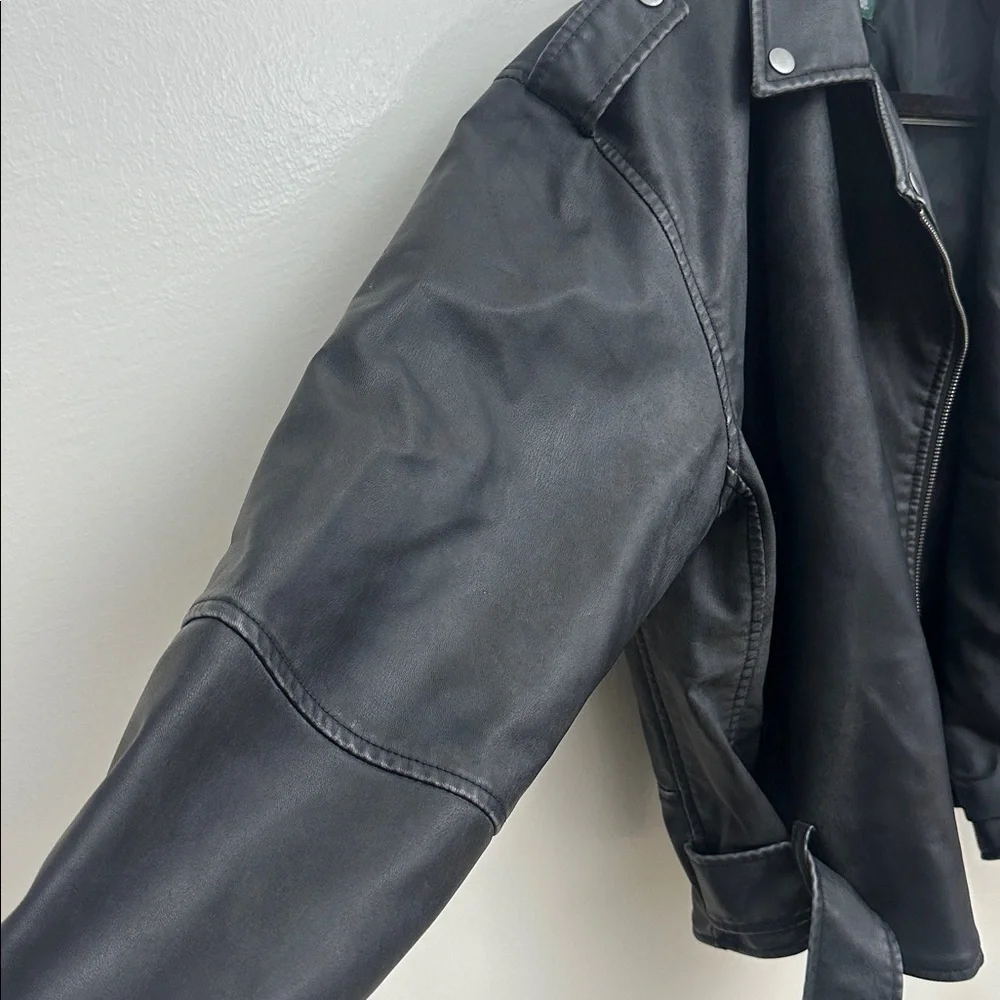 Black Faux Leather Jacket